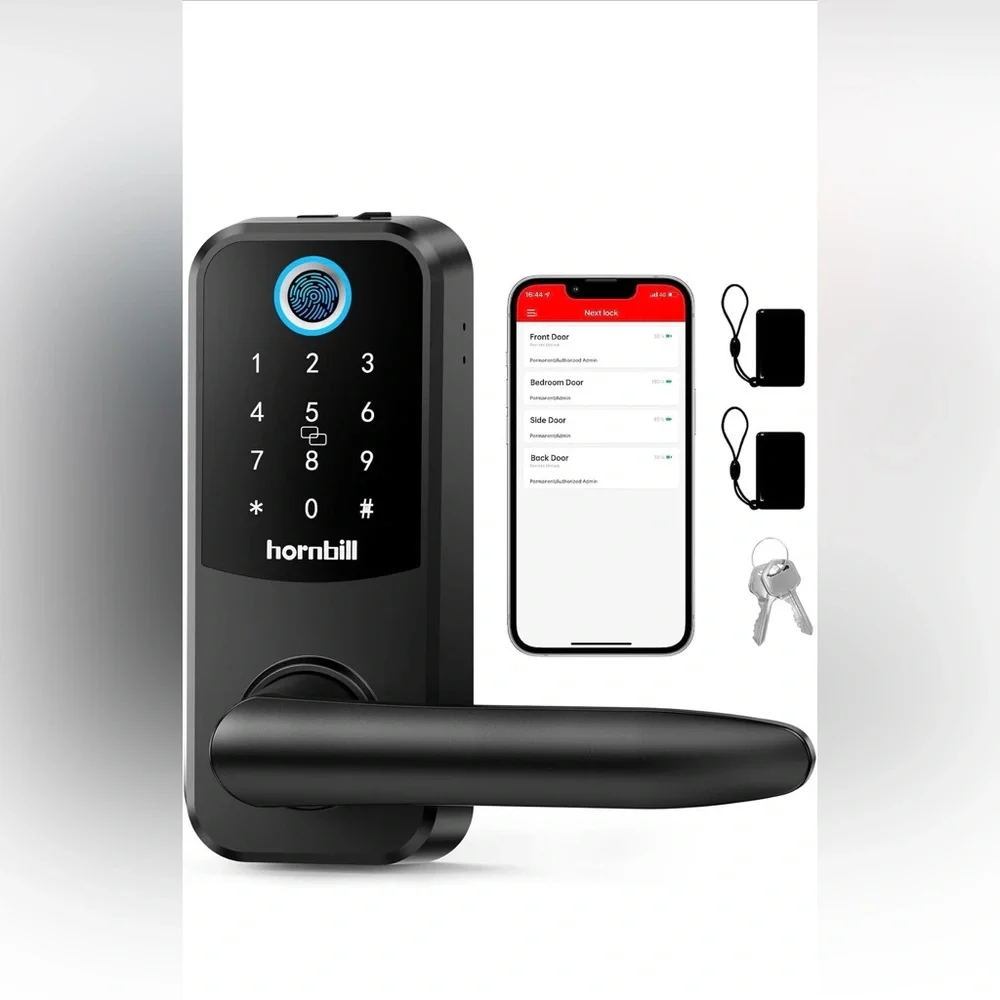 Smart Lock Keyless Entry with Handle - Picture 1 of 9